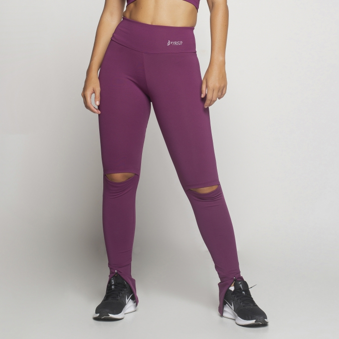Cal a Legging Abertura No Joelho E Z per Na Barra Juliete
