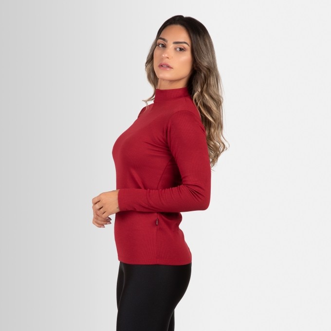 Blusa Gola Alta e Manga Longa Golinha