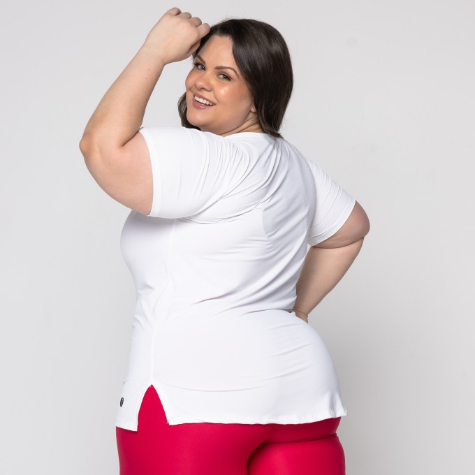 Blusa Debora V Grafiato Plus Size