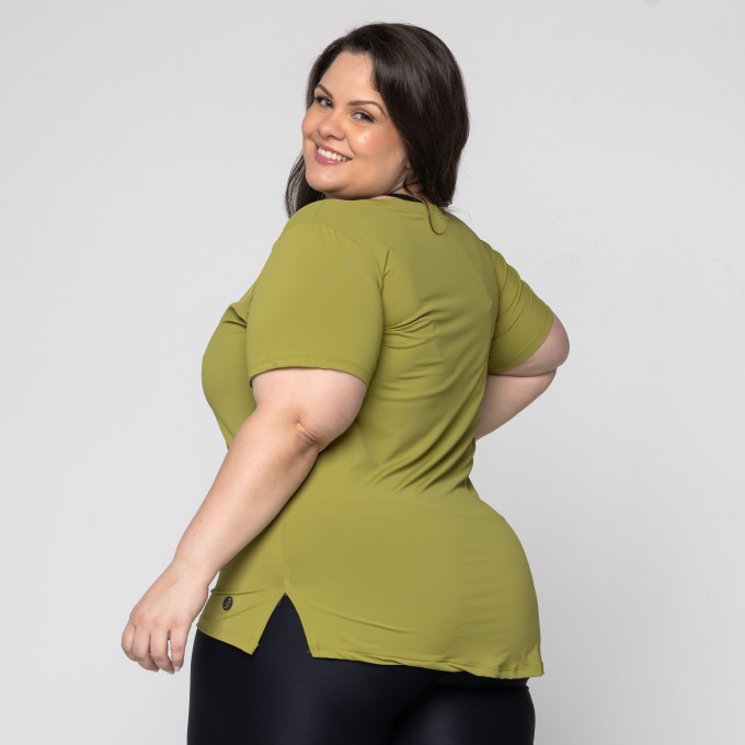 Blusa Debora V Grafiato Plus Size
