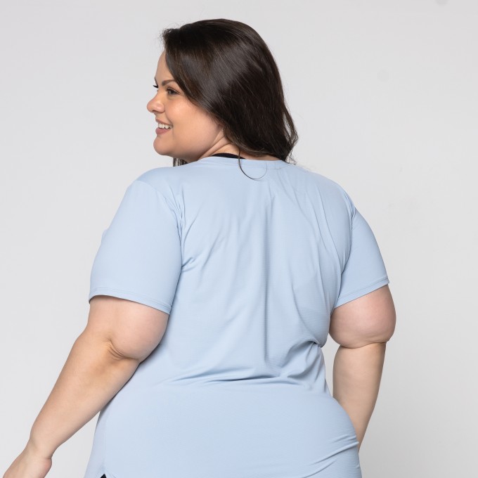 Blusa Debora V Grafiato Plus Size