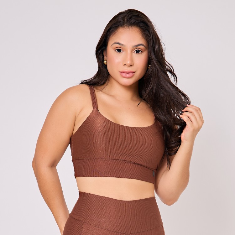 Top Fitness de Alcinha Embutido Antonella