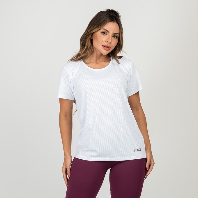 Blusa T-shirt Tela Dry Fit Básica Verônica