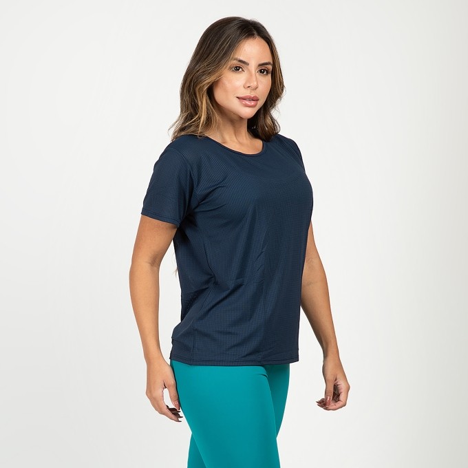 Blusa T-shirt Tela Dry Fit Básica Verônica