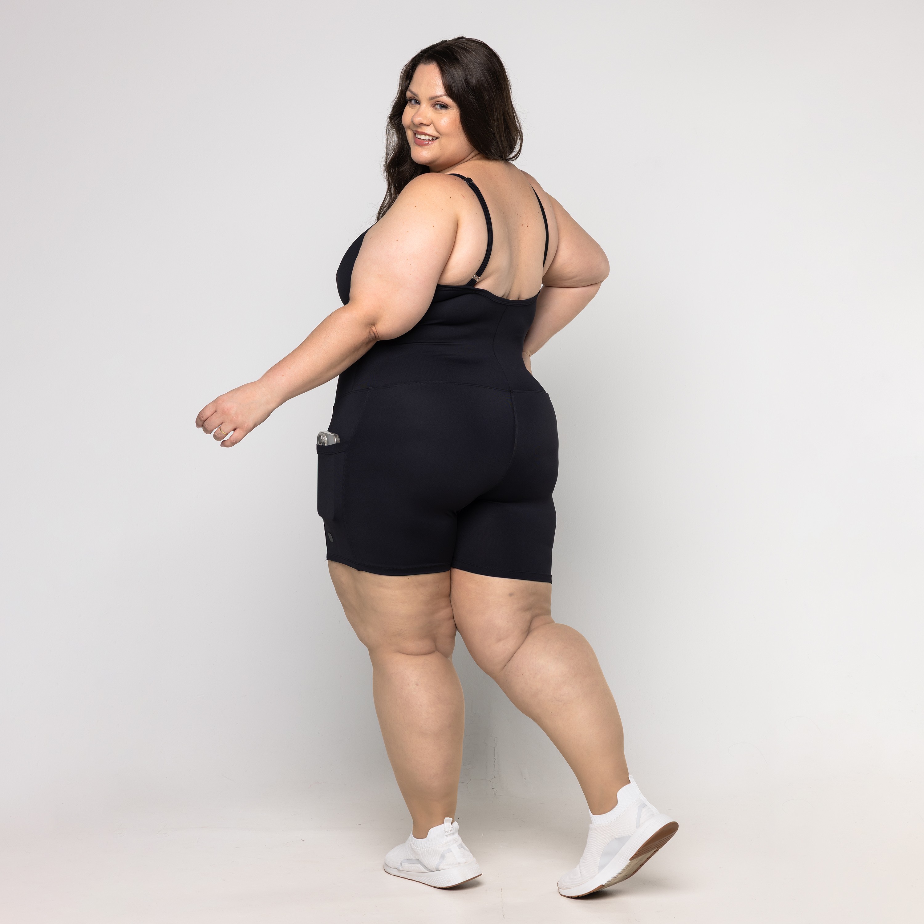 Macaquinho Letícia Plus Size - Físico Fitness