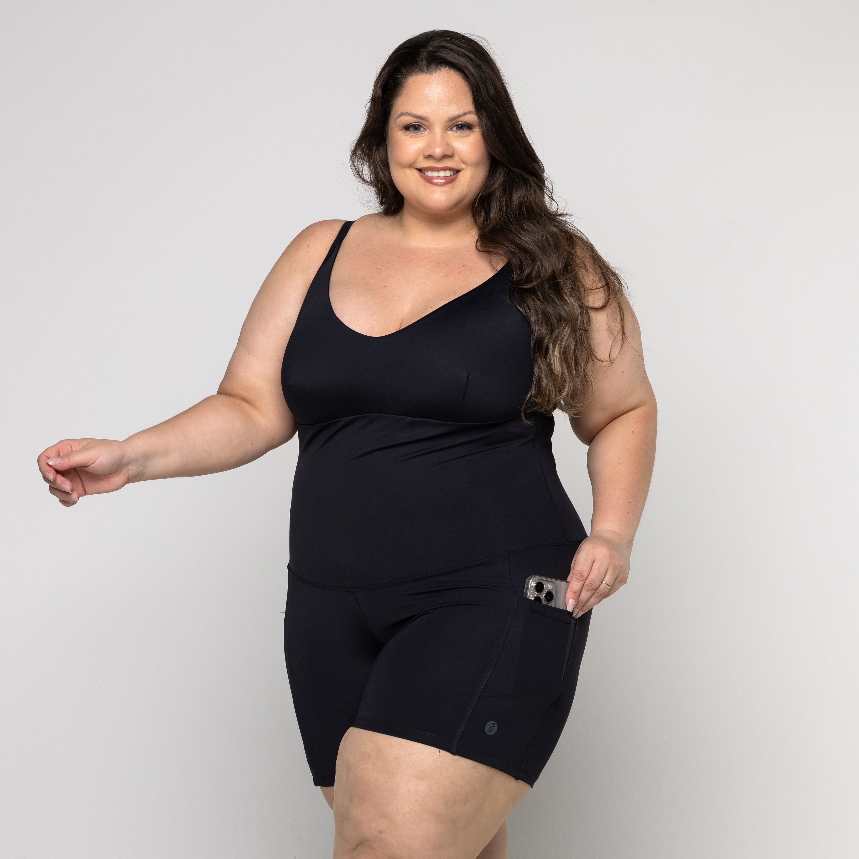 Macaquinho Letícia Plus Size - Físico Fitness