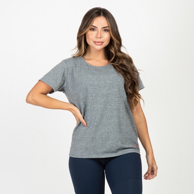 Blusa T-shirt Tela Dry Fit Básica  Verônica