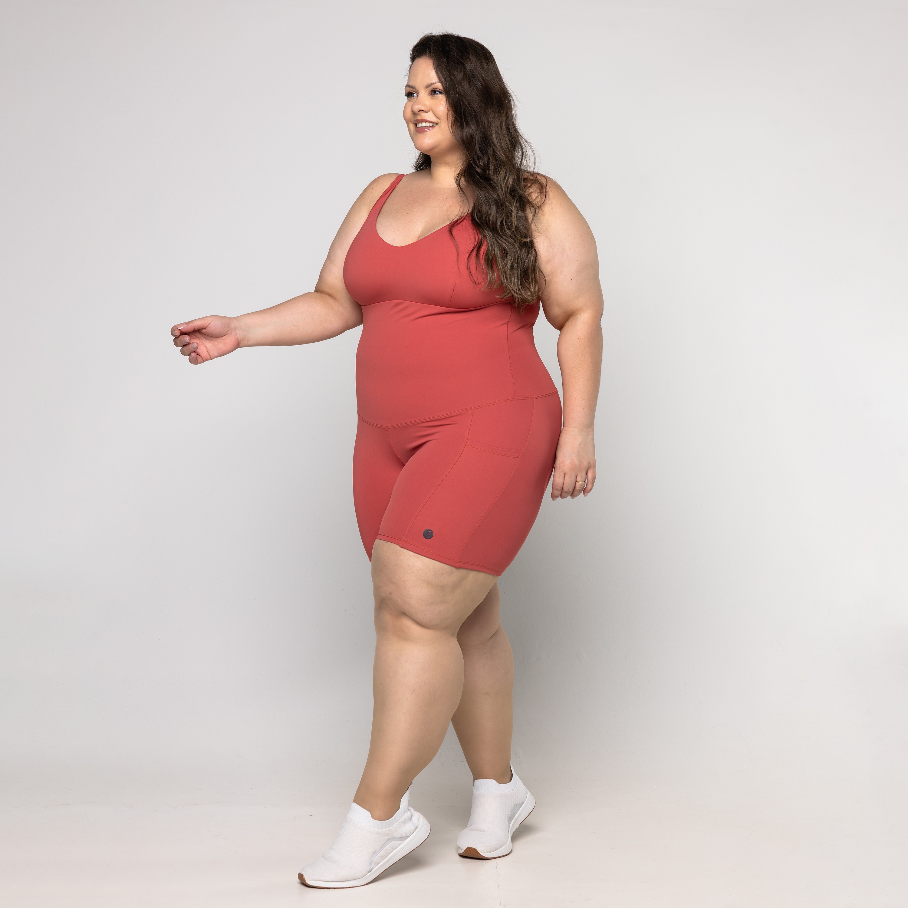 Macaquinho Letícia Plus Size - Físico Fitness