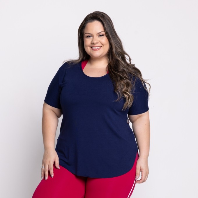 Blusa Tapa Bumbum com Silk Karina Plus Size