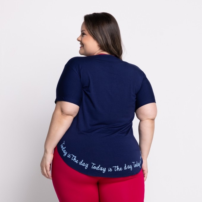 Blusa Tapa Bumbum com Silk Karina Plus Size