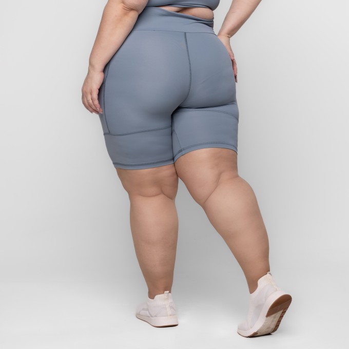 Bermuda Plus Size Ciclista com Bolsos Laterais Jolie
