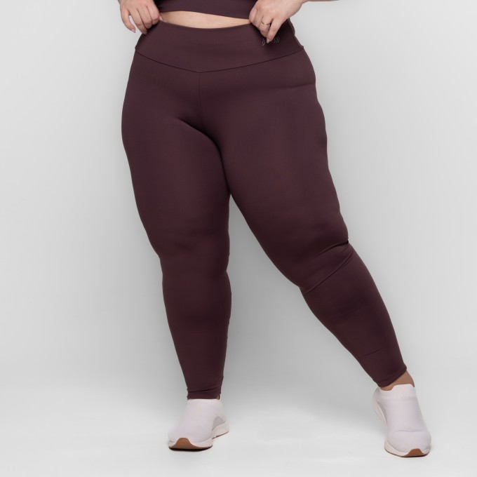 Calça Legging Academia Plus Size Básica Cigarreti 020