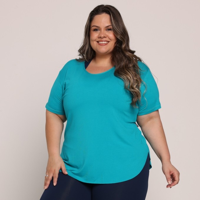 Blusa Tapa Bumbum com Silk Karina Plus Size