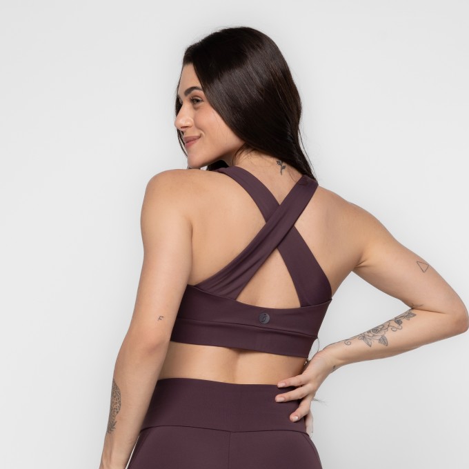 Top Fitness Larah Alças Cruzadas Keep Move