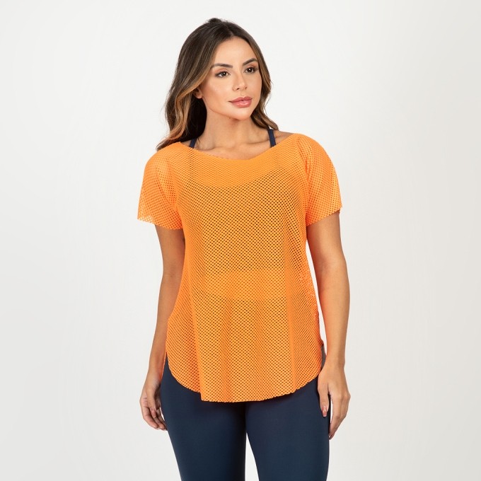 Blusa Tapa Bumbum Feminina Tela Arrastão Bruna