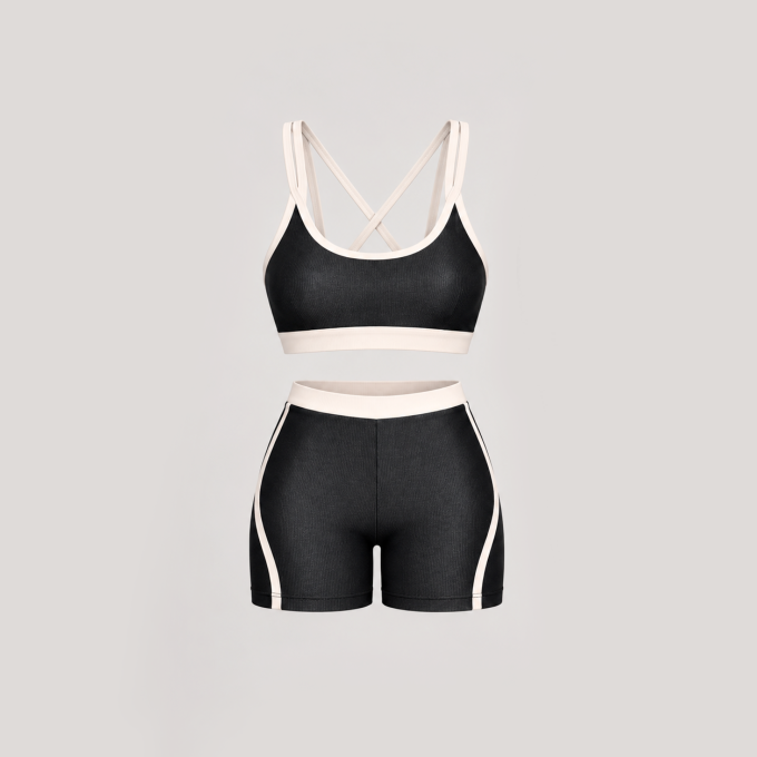 Kit Conjunto Fitness Top Sophia + Short Sophia Wonder