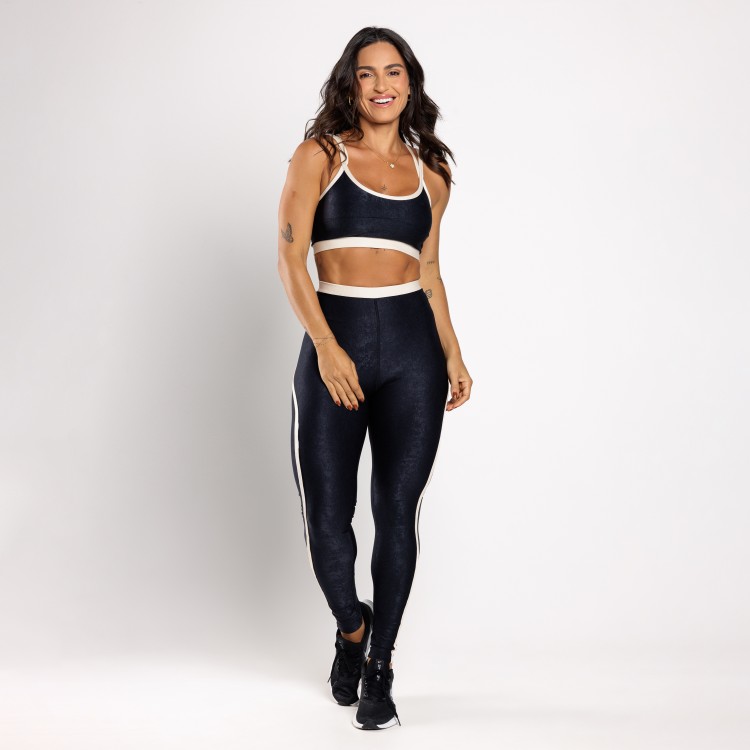 Kit Trio Fitness Top + Short + Calça Sophia Wonder