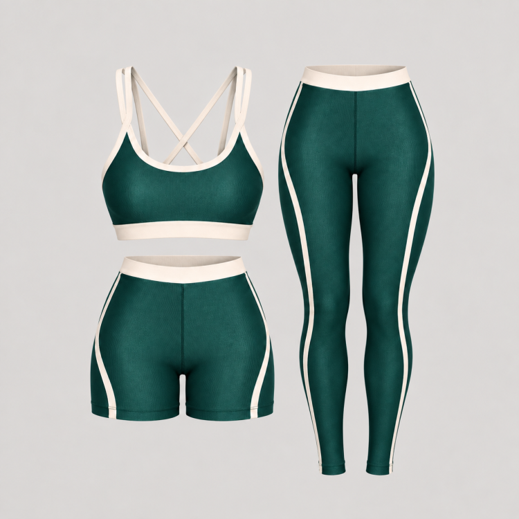 Kit Trio Fitness Top Sophia + Short Sophia Wonder