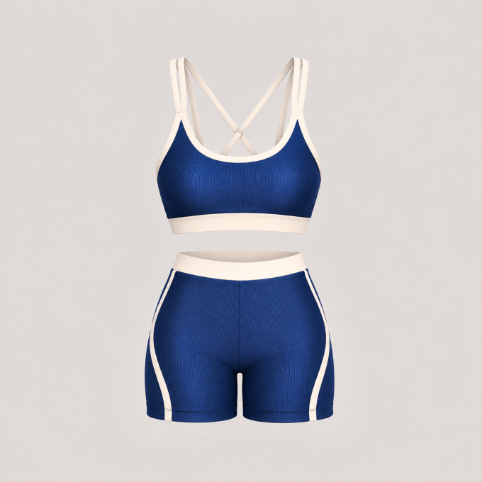 Kit Conjunto Fitness Top Sophia + Short Sophia Wonder