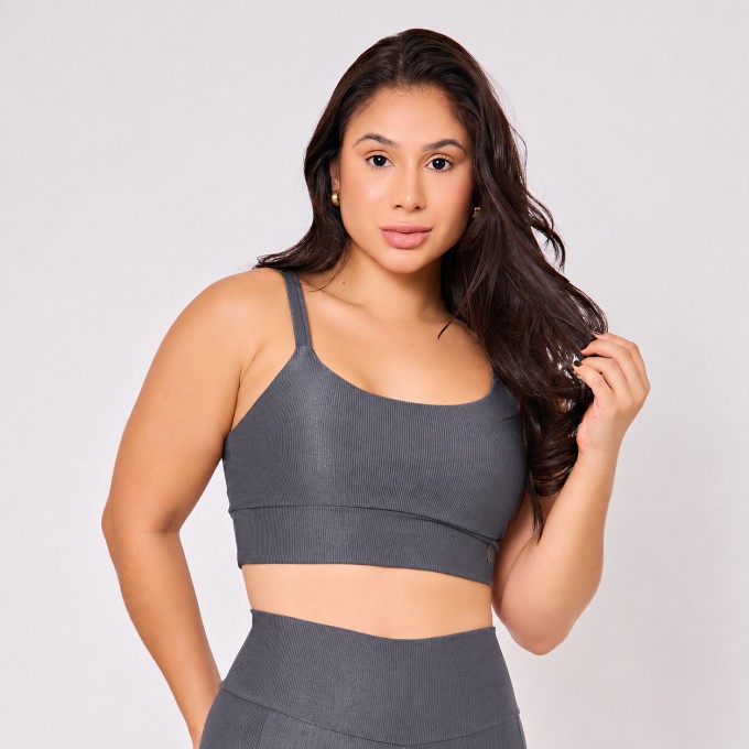 Top Fitness de Alcinha Embutido Antonella