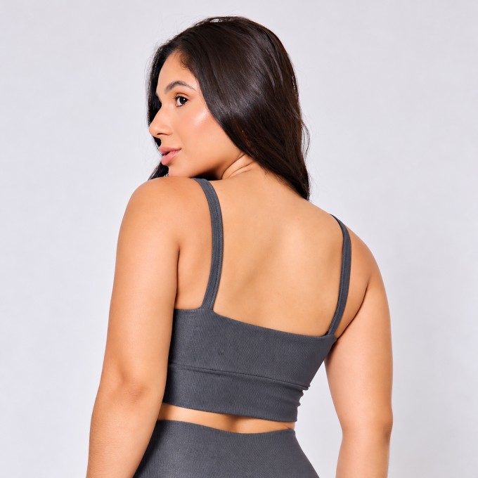 Top Fitness de Alcinha Embutido Antonella