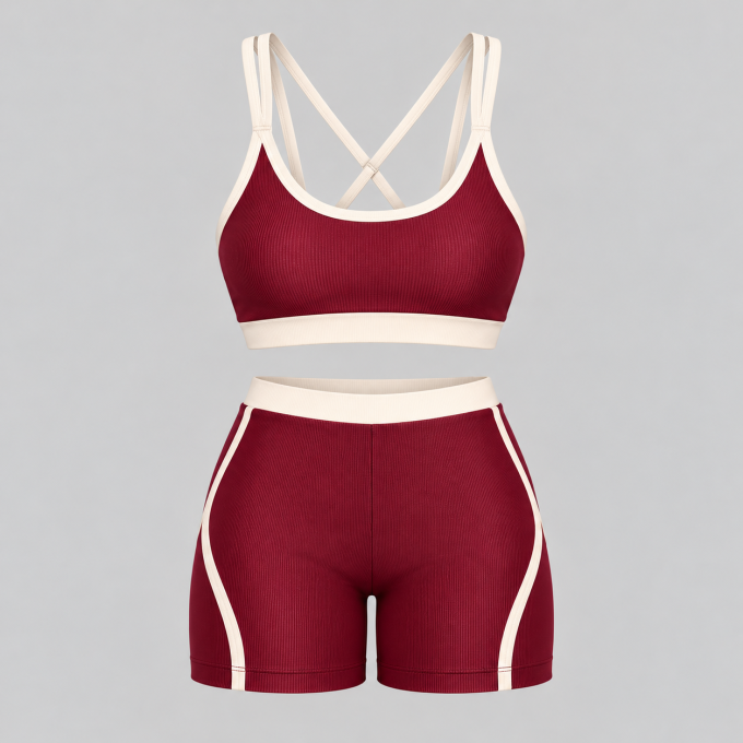 Kit Conjunto Fitness Top Sophia + Short Sophia Wonder