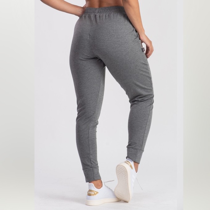 Calça Jogger Feminina Cintura Alta Moletim