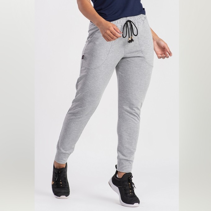 Calça Jogger Feminina Cintura Alta  Moletim