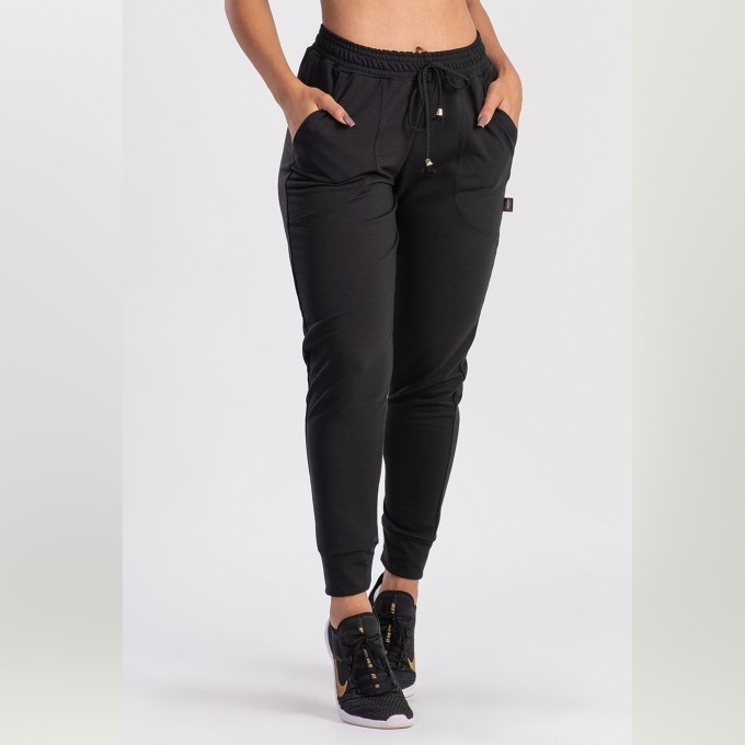 Calça Jogger Feminina  Cintura Alta  Moletim