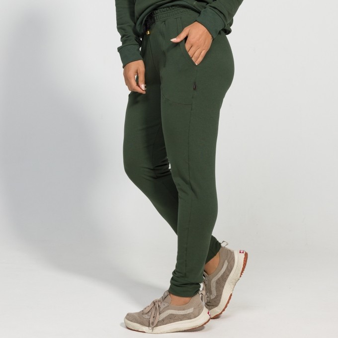 Calça Jogger Feminina Cintura Alta Moletim