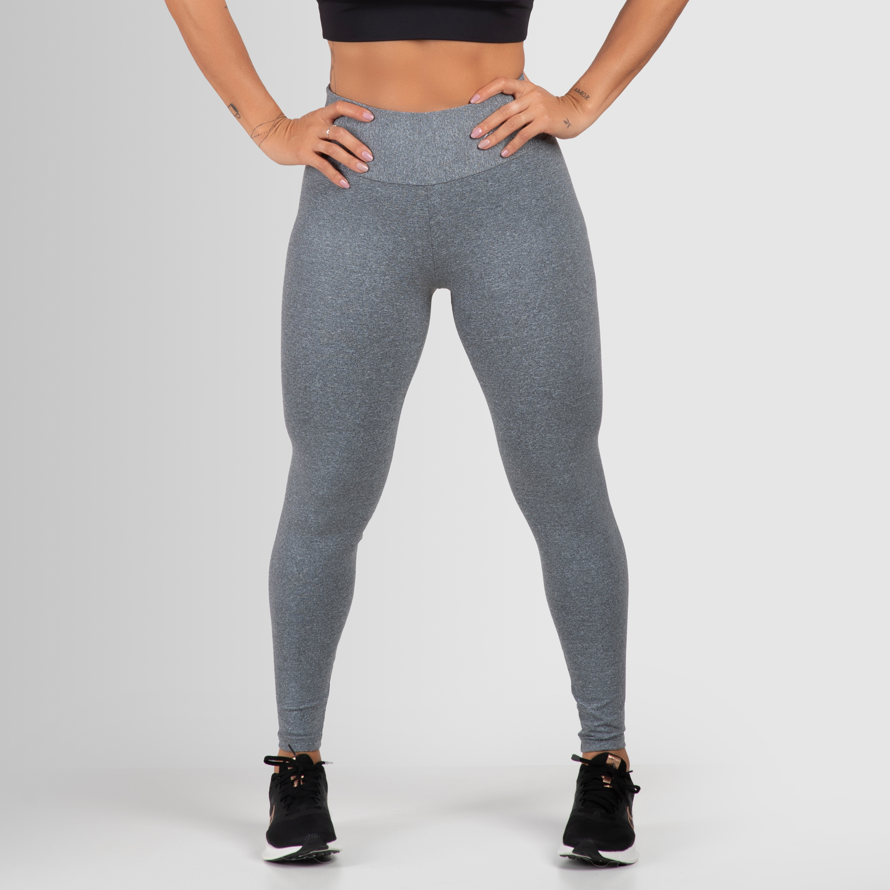 Calça Legging Academia Plus Size Básica Cigarreti 020 - Físico Fitness