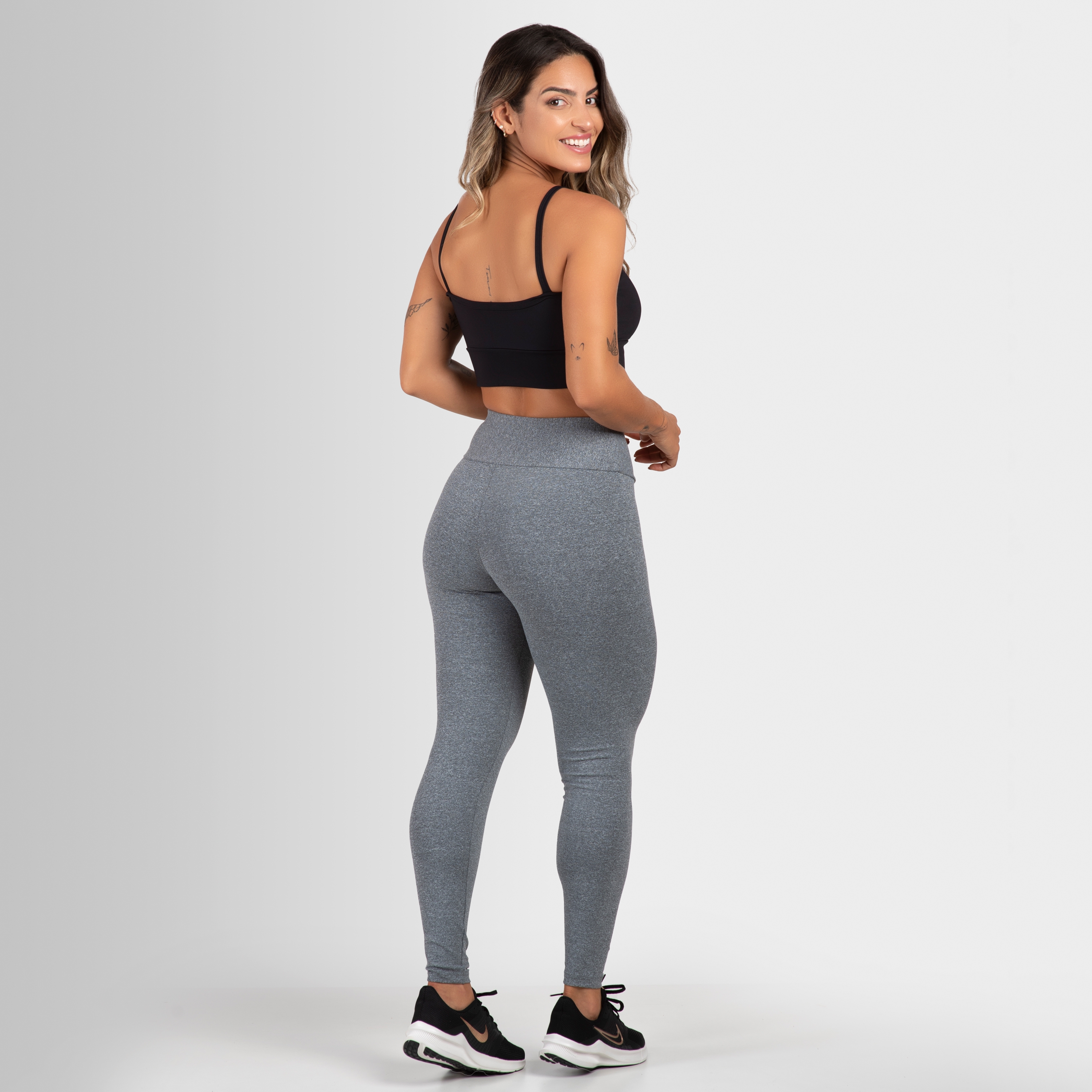 Calça Legging Academia Plus Size Básica Cigarreti 020 - Físico Fitness