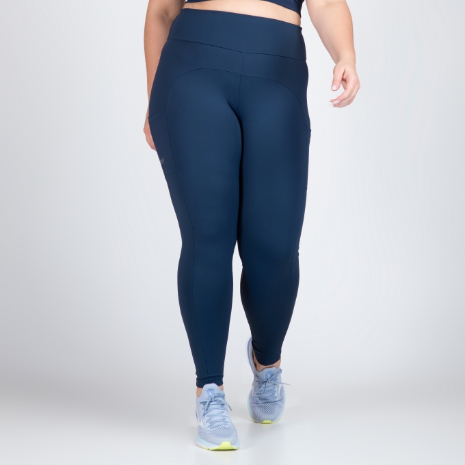 Calça Legging Com Bolsos Malu Plus Size