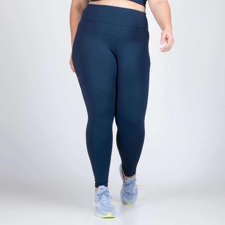 Calça Legging Com Bolsos Malu Plus Size