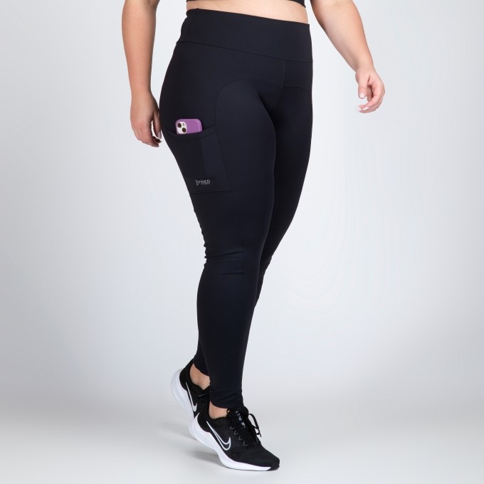 Calça Legging Com Bolsos Malu Plus Size