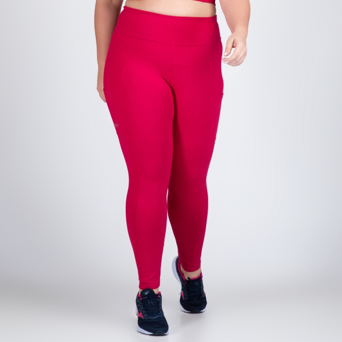 Calça Legging Com Bolsos Malu Plus Size