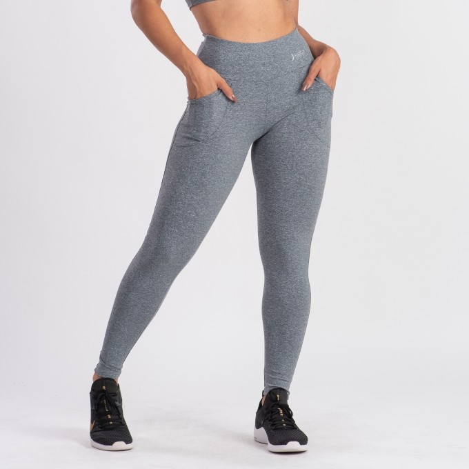 Calça Legging Com Bolsos Bel