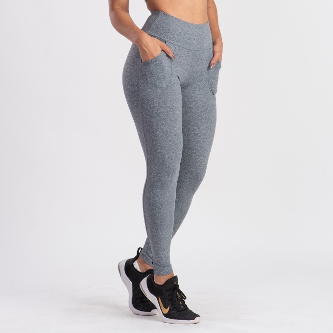 Calça Legging Com Bolsos Bel