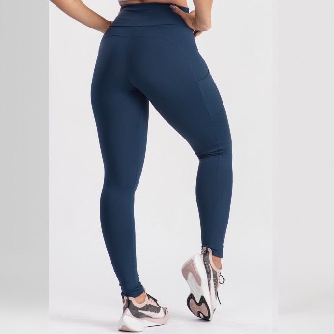 Calça Fitness Com Bolsos Laterais Malu