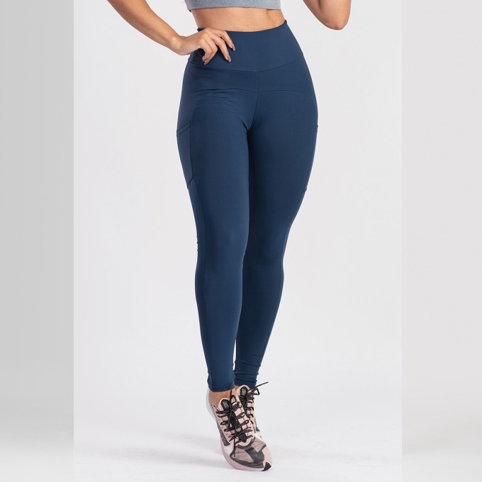 Calça Fitness Com Bolsos Laterais Malu