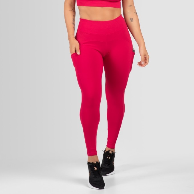 Calça Fitness Com Bolsos Laterais Malu