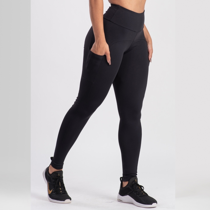 Calça Fitness Com Bolsos Laterais Malu