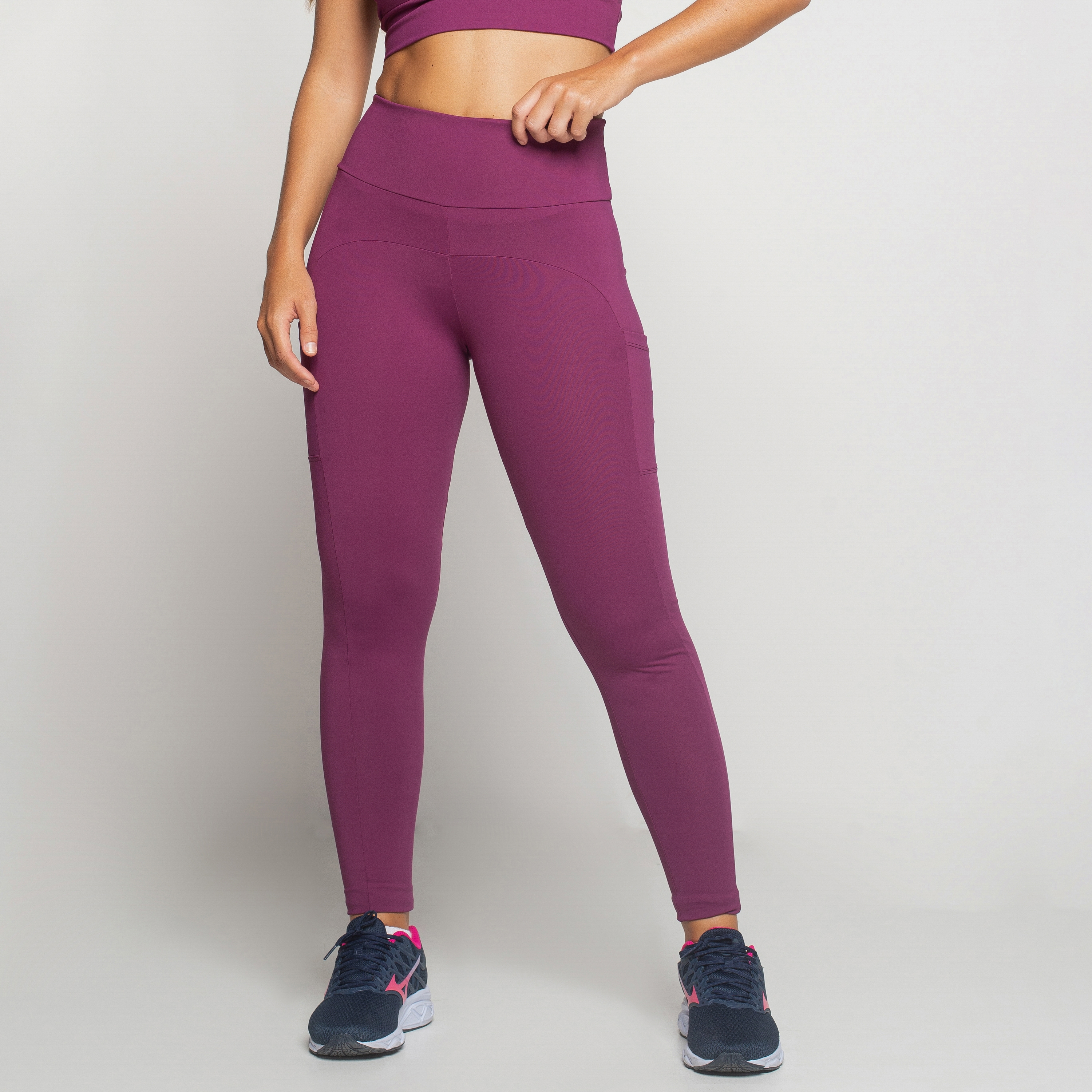 Calça Legging Feminina com Silk Personalizado Emily - Físico Fitness