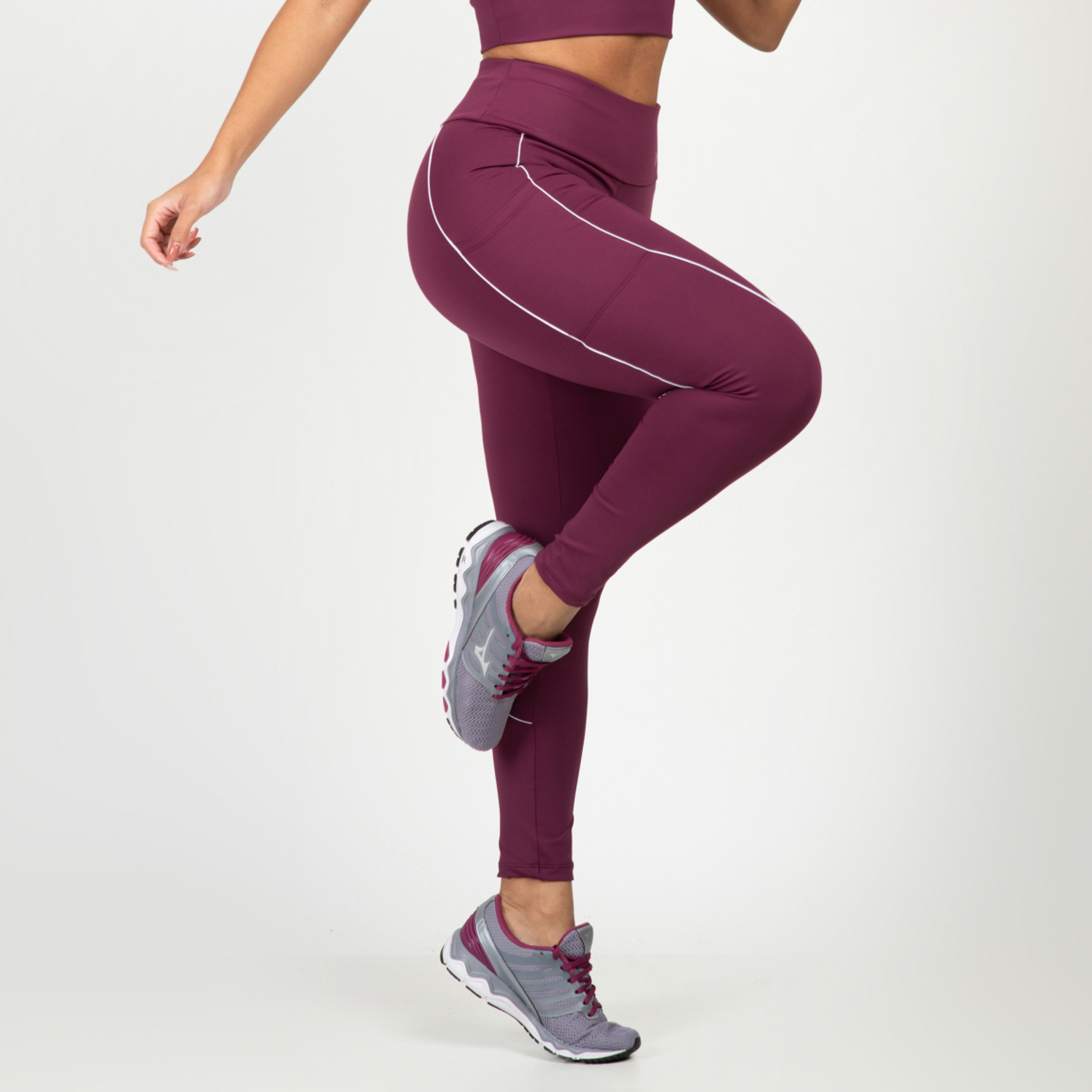 Calça Legging Com Detalhe Colorido Bianca - Físico Fitness