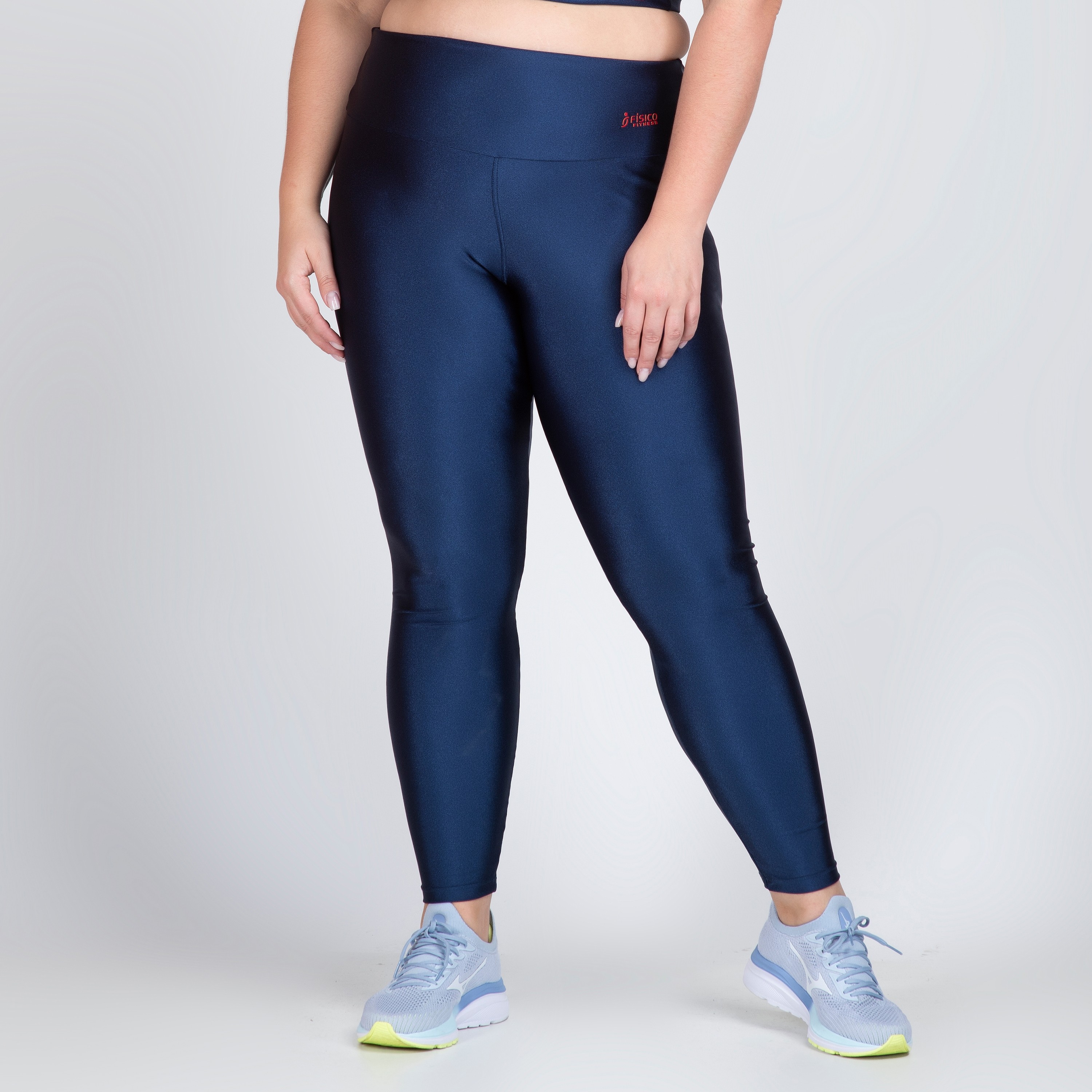 Cal a Legging Plus Size Metalizada Milena