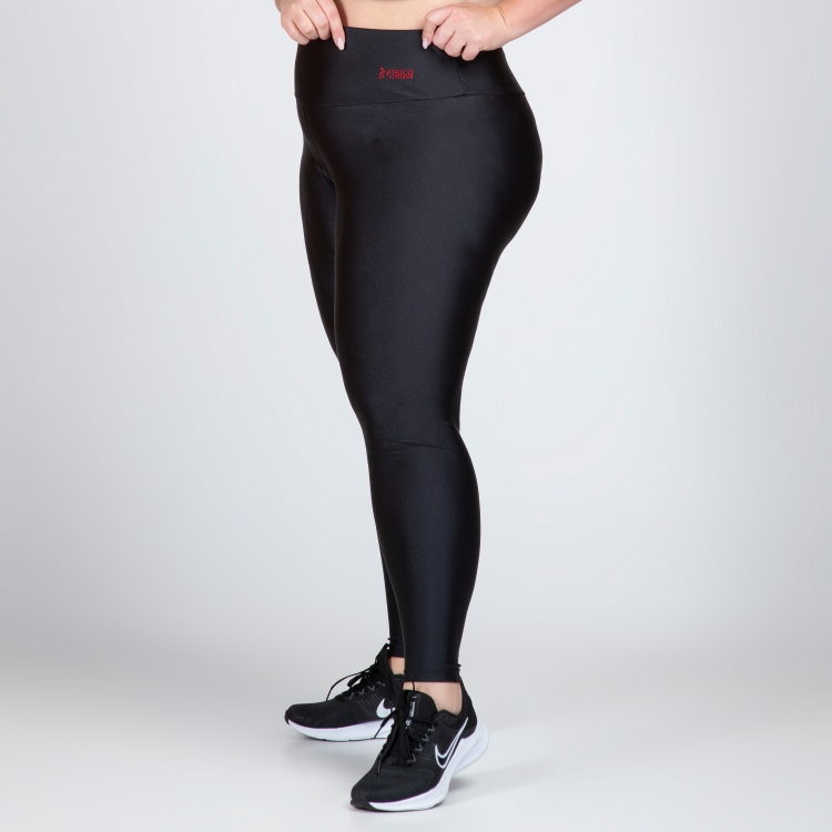 Calça Legging Plus Size Metalizada Milena Físico Fitness