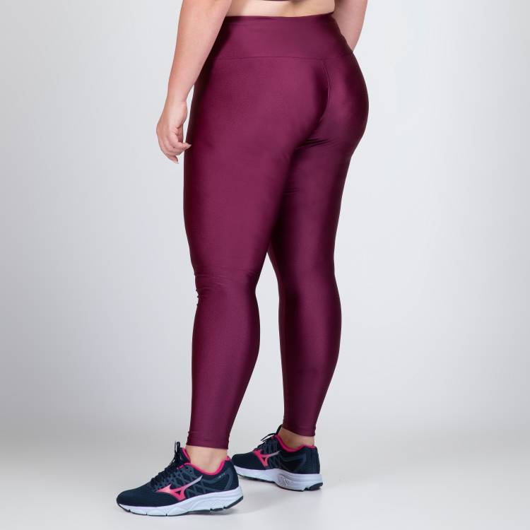 Calca Legging Plus Size Metalizada Milena Fisico Fitness