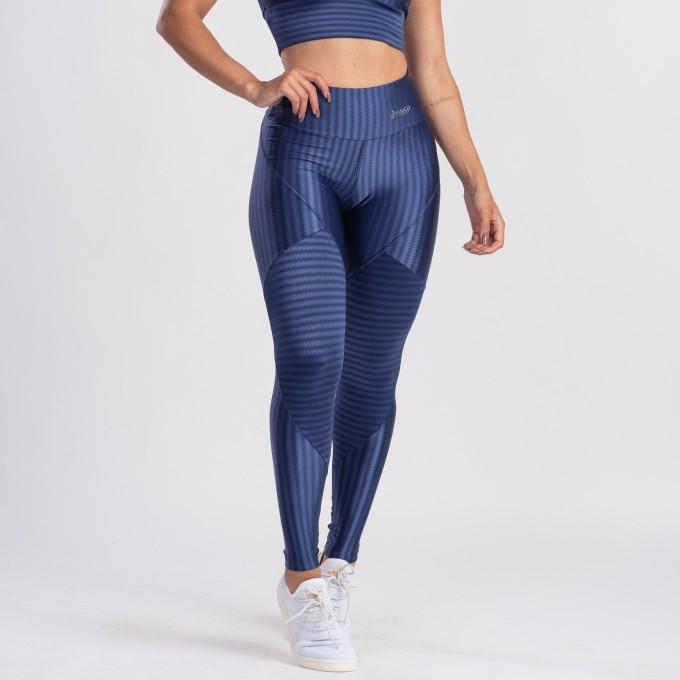 Calça Legging Ikat 3D Recortes