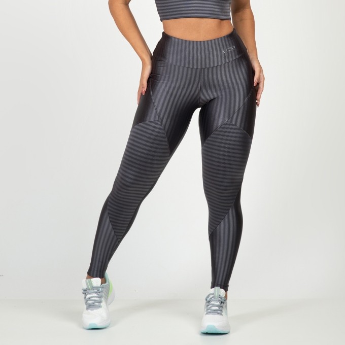 Calça Legging Ikat 3D Recortes