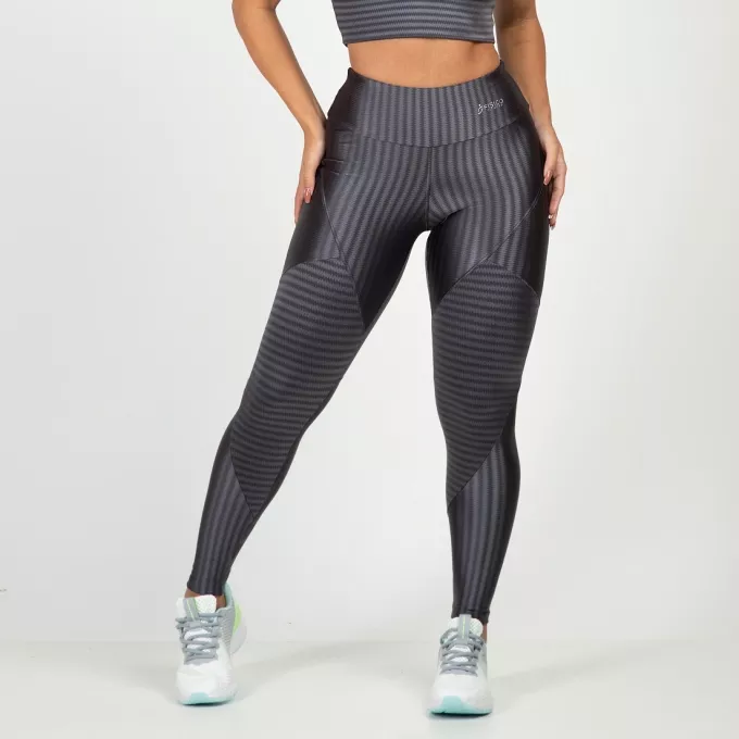 Calça Legging Ikat 3D Recortes
